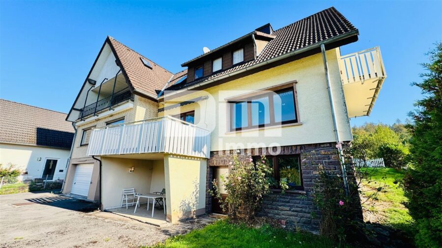 1-2 Familienhaus mit Nebengebäude (Ferienwohnung) + Halle / Garagen im Ensemble - Rückansicht Garagen